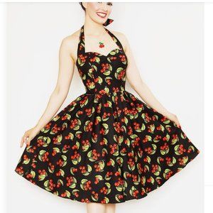 Bernie Dexter Cherries Halter Dress